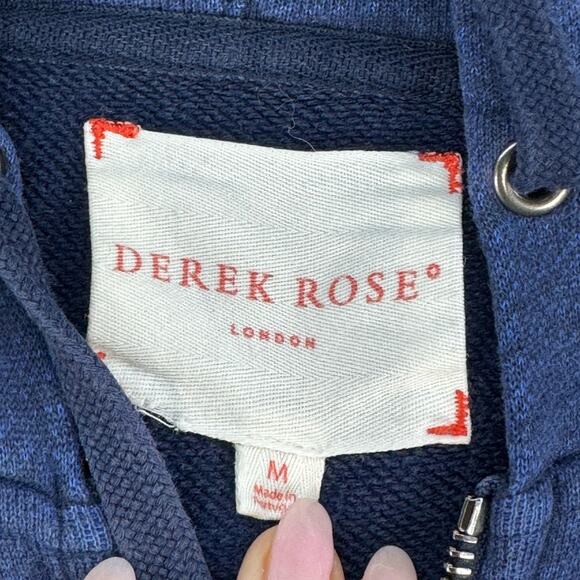 Derek Rose Hoodie Women’s Medium Blue Sweatshirt - Picture 8 of 9